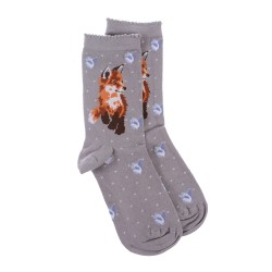 Motivsocken - Fuchs - Wrendale Designs - Damensocken - 37-42 Motivsocken - Fuchs - Wrendale Designs - Damensocken - 37-42
