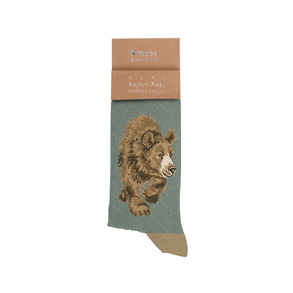 Motivsocken - Bär - Wrendale Designs - Herrensocken - 41-46 Motivsocken - Bär - Wrendale Designs - Herrensocken - 41-46