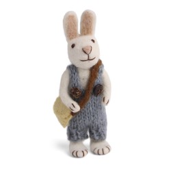 Gry & Sif Hase mit Tasche, 11 cm
