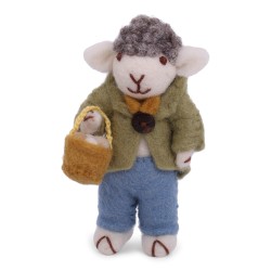 Gry & Sif Schaf mit Osterkorb, 11 cm