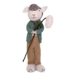 Gry & Sif Schaf mit Schneeglöckchen, 27 cm