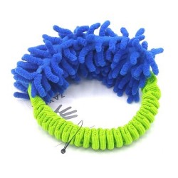 ZAYMA Craft Hundespielzeug Mopik mit Bungee Ring blau/grün M