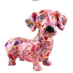 Pomme Pidou Spardose Dackel Dennis Pink