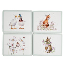 Wrendale Design - 4 Tischsets - 30 x 23 cm