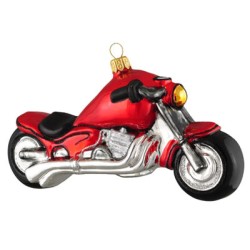 Weihnachtsbaumschmuck Motorrad rot