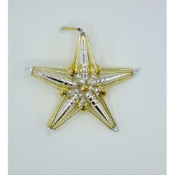 Gablonzer Christbaumschmuck Stern mit Perlen