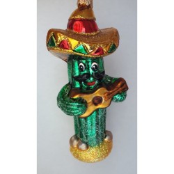 Christbaumschmuck Kaktus mit Sombrero