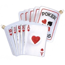 Weihnachtskugel Pokerkarten