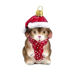 Christbaumschmuck - Hanco - Hase mit Weihnachtsmütze