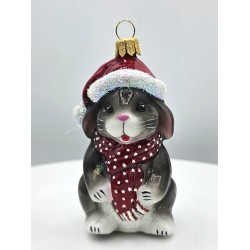 Christbaumschmuck - Hanco - Hase mit Weihnachtsmütze