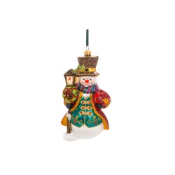 Christbaumschmuck - Huras Family - Schneemann mit Laterne 
