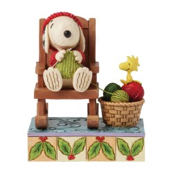 Peanuts by Jim Shore - Handmade Happiness - Snoopy strickt  mit Woodstock