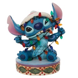 Disney Traditions - Jim Shore - Stitch mit Lichterkette