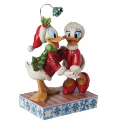 Disney Traditions - Jim Shore - Donald und Daisy tanzen unter dem Mistelzweig