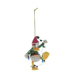 Disney Traditions - Jim Shore - Donald mit Lichterkette - Weihnachtsanhänger