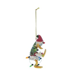 Disney Traditions - Jim Shore - Donald mit Lichterkette - Weihnachtsanhänger